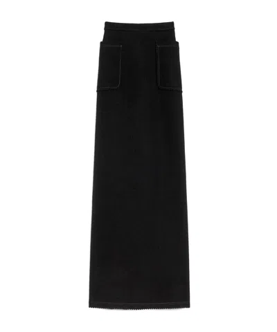 Max Mara Wool Cashmere Dress In Black