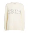 Max Mara Form With Embroidery And Sequins Pullover In White