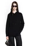 Max Mara Wool Cashmere Hoodie In Black