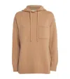 Max Mara Wool And Cashmere Hoodie In Multi
