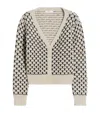 Max Mara Mastro Crystal Embellished Wool Blend Cardigan In Multi