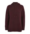 Max Mara Wool-cashmere Knitted Hoodie In Red