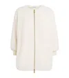 Max Mara Wool And Cashmere Knitted Jacket Jackets White In White