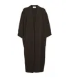 Max Mara Wool-cashmere Long Cardigan In Black