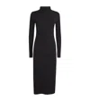 Max Mara Zelanda Wool And Cashmere Midi Dress In Black