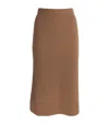 Max Mara Tan Dina Midi Skirt In Beige