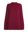 Max Mara Wool-cashmere Mini Dress In Red