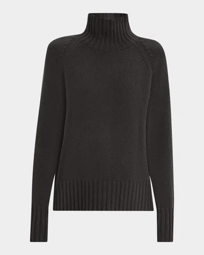 Max Mara Wool-cashmere Pullover Sweater In Black