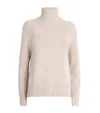 Max Mara Wool-cashmere Rollneck Sweater In Neutral