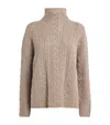 Max Mara Wool-cashmere Rollneck Sweater In Neutral