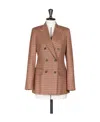 Max Mara Wool Cashmere Suit Jacket In Brown