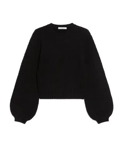 Max Mara Wool Cashmere Sweater In Black