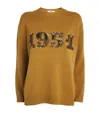 Max Mara Sweater In Wool And Cashmere Blend In Gold