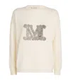 Max Mara Wool-cashmere Palato Sweater In White