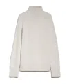 Max Mara Wool Cashmere Turtleneck Sweater In White