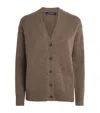 Max Mara Wool-cashmere V-neck Cardigan In Brown