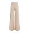 Max Mara Wool-cashmere Wide-leg Knitted Trousers In Neutral