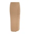 Max Mara Lvr Exclusive Wool Blend Knit Midi Skirt In Beige