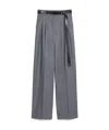 Max Mara Wool Casual Pants In Gray