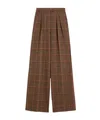 Max Mara Prince Of Wales Jersey Trousers In Multi