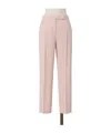 Max Mara Wool Casual Pants In Pink