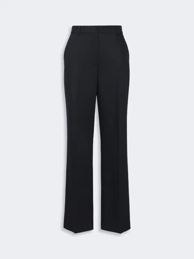 Max Mara Wool Cavalry Twill Trousers In Ultramarine