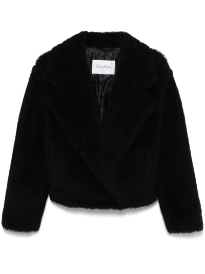 Max Mara Wool Coat In Black