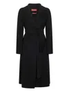 Max Mara Wool Coat In Black