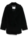 Max Mara Wool Coat In Black