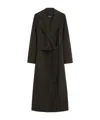 Max Mara Wool Coat In Black