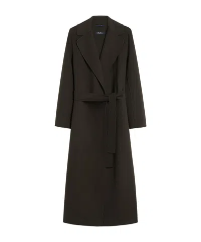 Max Mara Wool Coat In Black