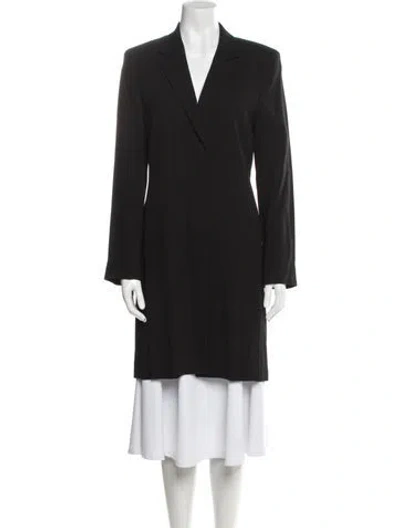 Pre-owned Max Mara Wool Coat In Black