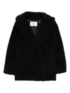 Max Mara Wool Coat In Black