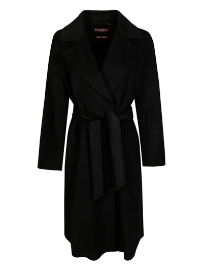 Max Mara Wool Coat In Black