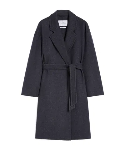 Max Mara Wool Coat In Blue