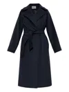 Max Mara Wool Coat In Blue
