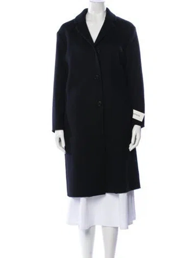 Pre-owned Max Mara Wool Coat In Blue
