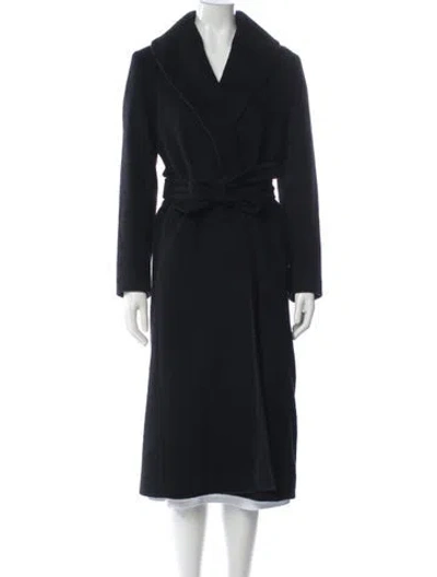 Pre-owned Max Mara Wool Coat In Blue