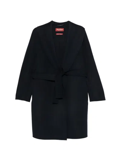 Max Mara Wool Coat In Blue