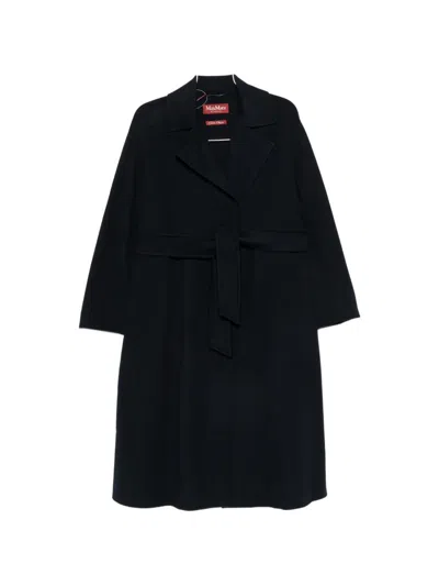 Max Mara Wool Coat In Blue