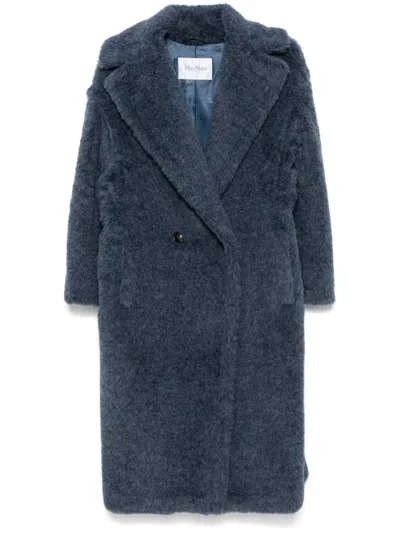 Max Mara Wool Coat In Blue