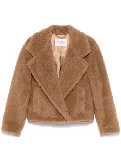 Max Mara Wool Coat In Brown