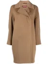 Max Mara Wool Coat In Brown