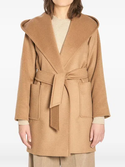 Max Mara Wool Coat In Brown