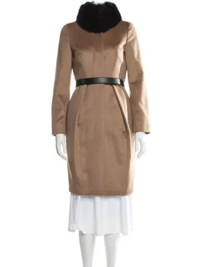 Pre-owned Max Mara Wool Coat In Brown