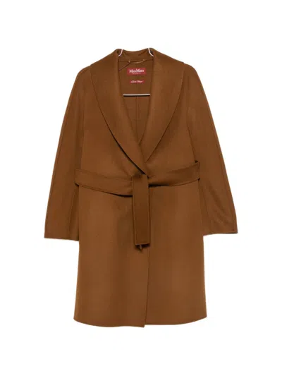 Max Mara Wool Coat In Brown