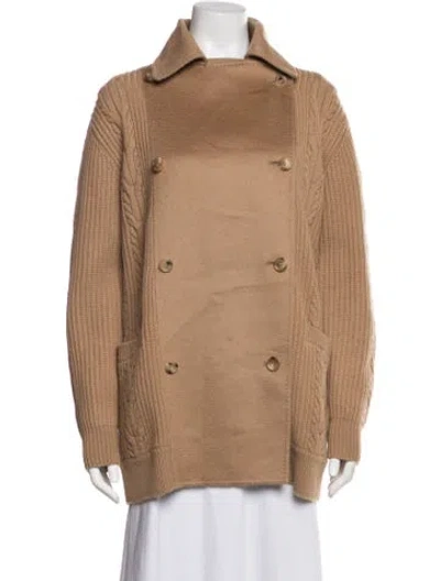 Pre-owned Max Mara Wool Coat In Brown