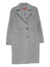 Max Mara Double-breasted Wool Coat In Gray