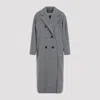 Max Mara Wool Coat In Gray