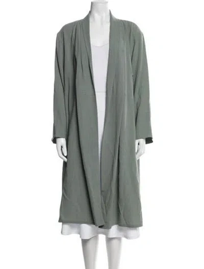Pre-owned Max Mara Wool Coat In Green